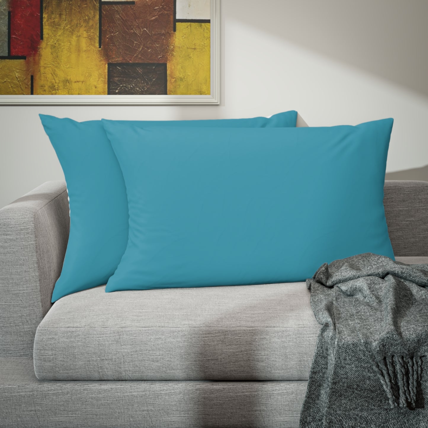 True Holiday Cool Blue Blue Solids Pillow Sham