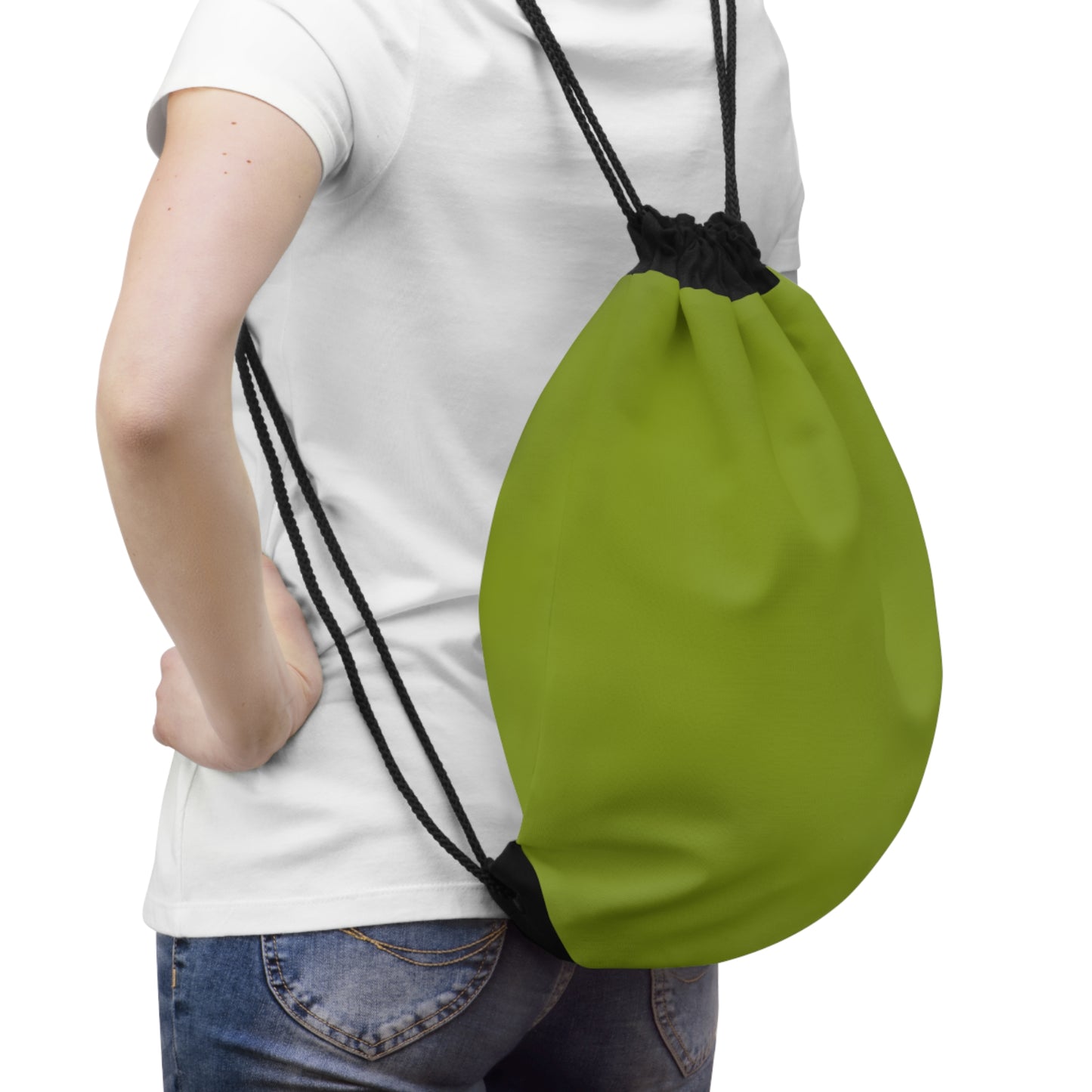True Holiday Iguana Green Solids Drawstring Bag