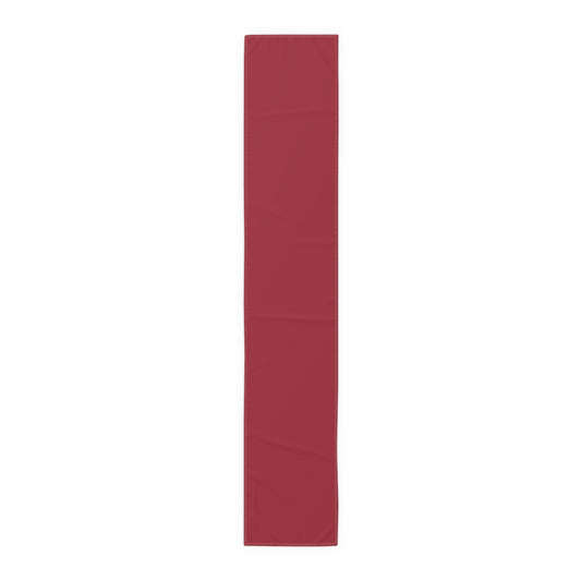 True Holiday Candy Cane Red Solids Table Runner