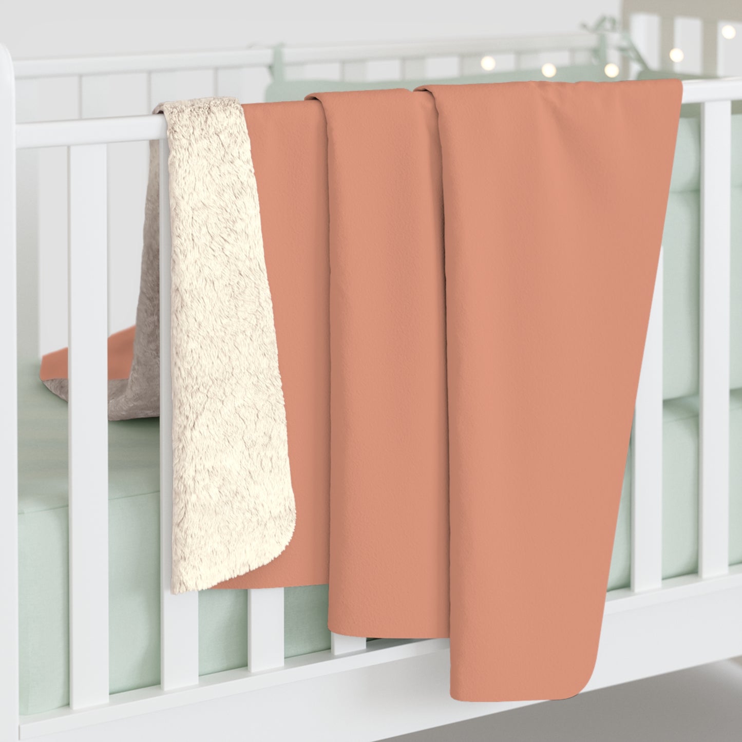True Holiday Coral Spice Orange Solids Throw Blanket