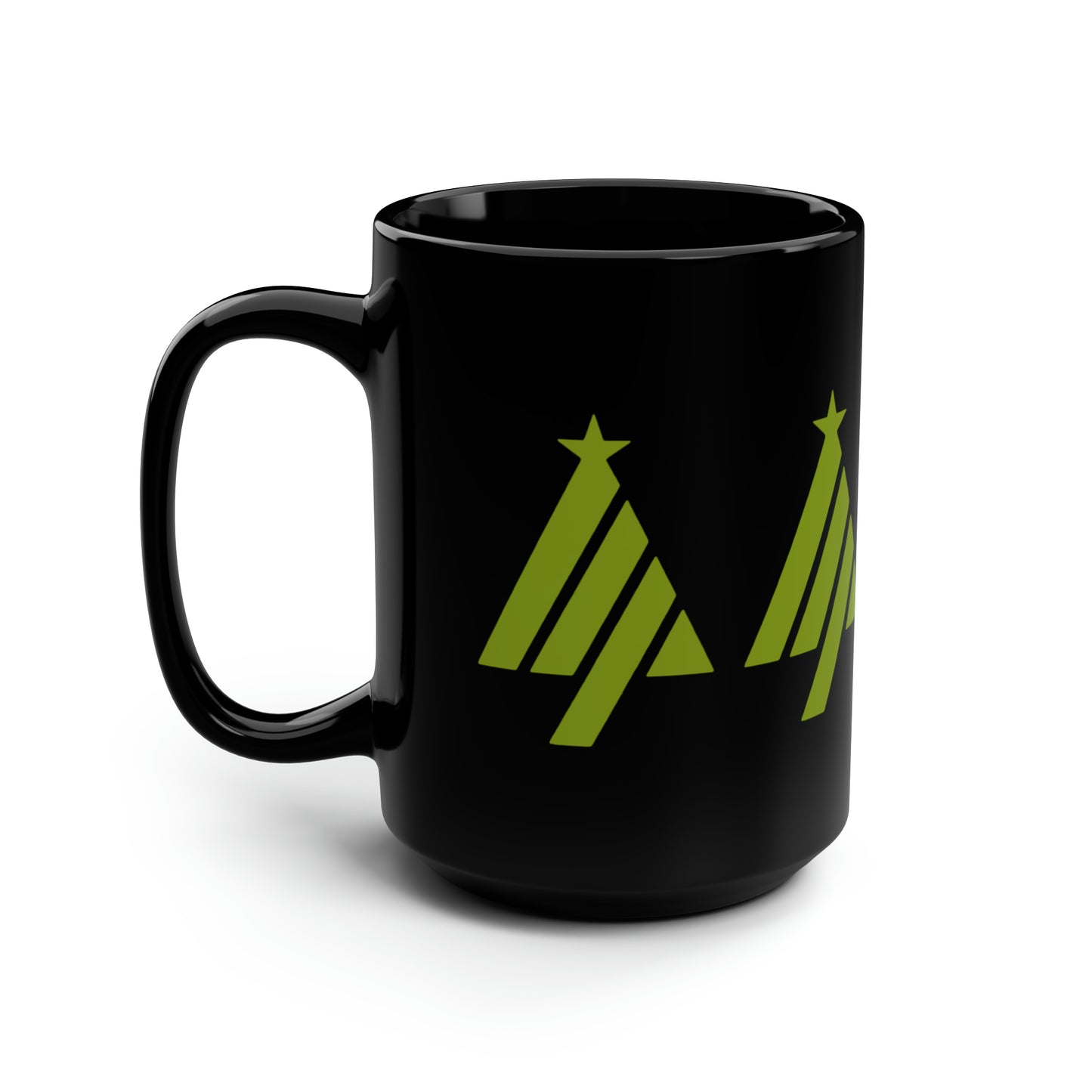 True Holiday Iguana Green Solids Black Mug, 15oz