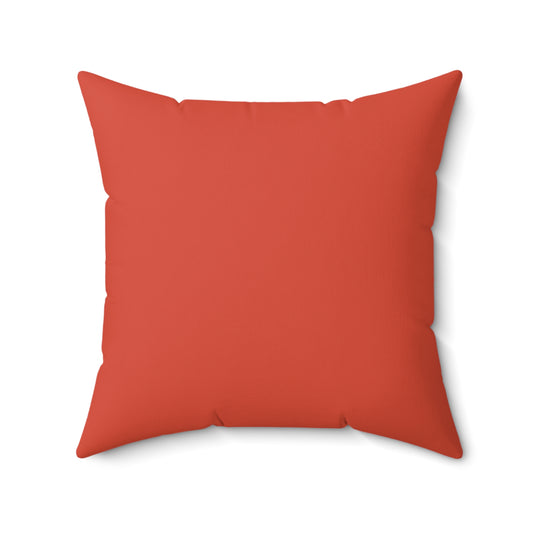 True Holiday Warm Comfort Orange Solids 20" Square Throw Pillow
