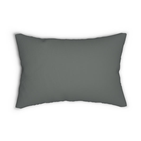 True Holiday Kitty Gray Gray Solids 20" x 14" Rectangular Throw Pillow