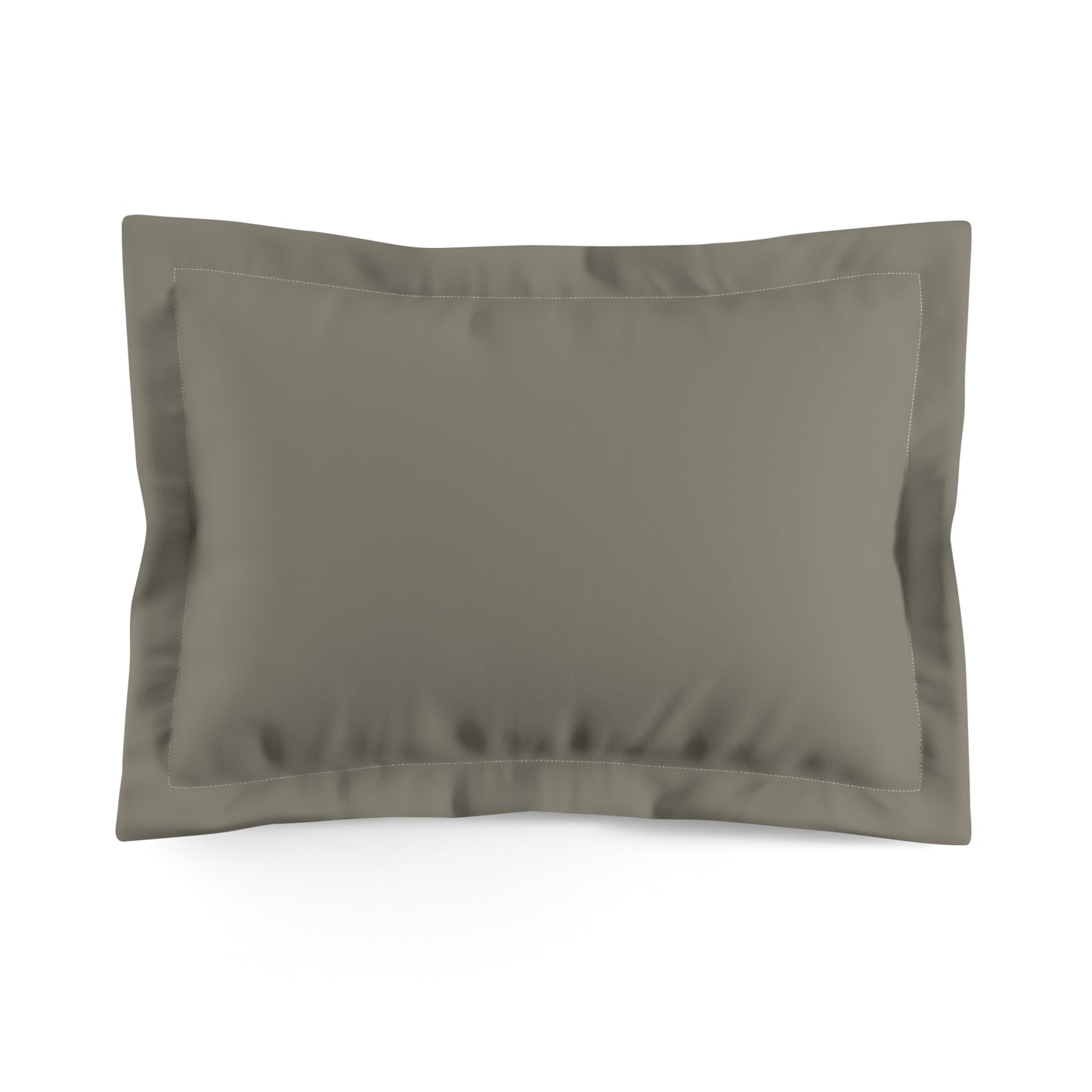 True Holiday Antique Pewter Green Solids Microfiber Pillow Sham