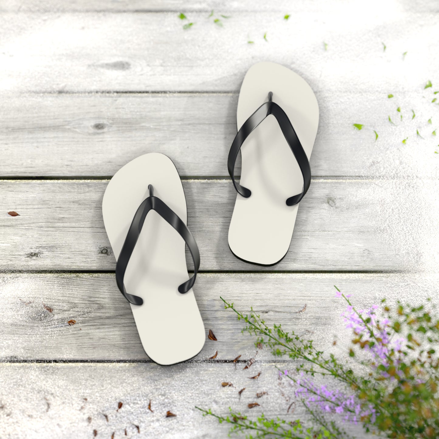 True Holiday Swiss Coffee White Solids Flip Flops