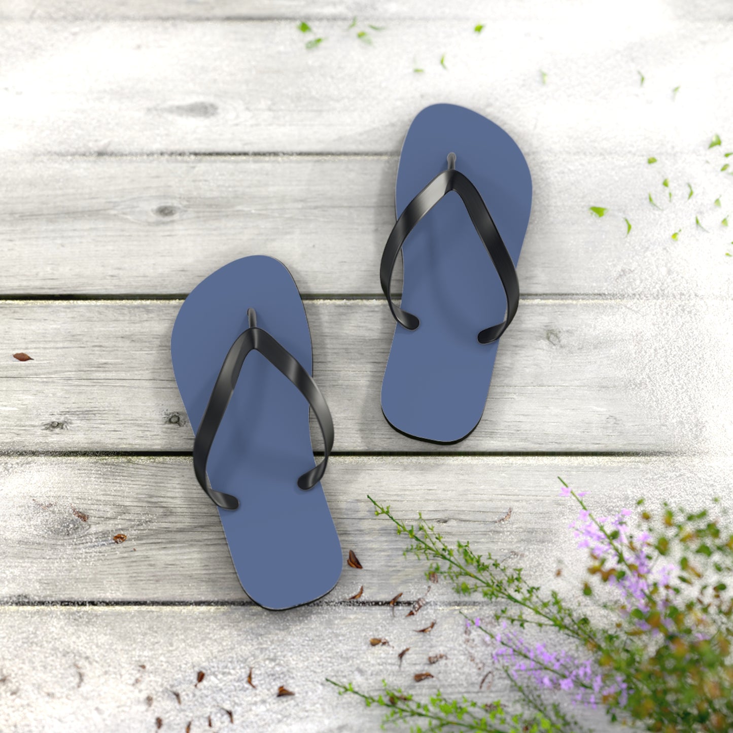 True Holiday Blue Nova Blue Solids Flip Flops