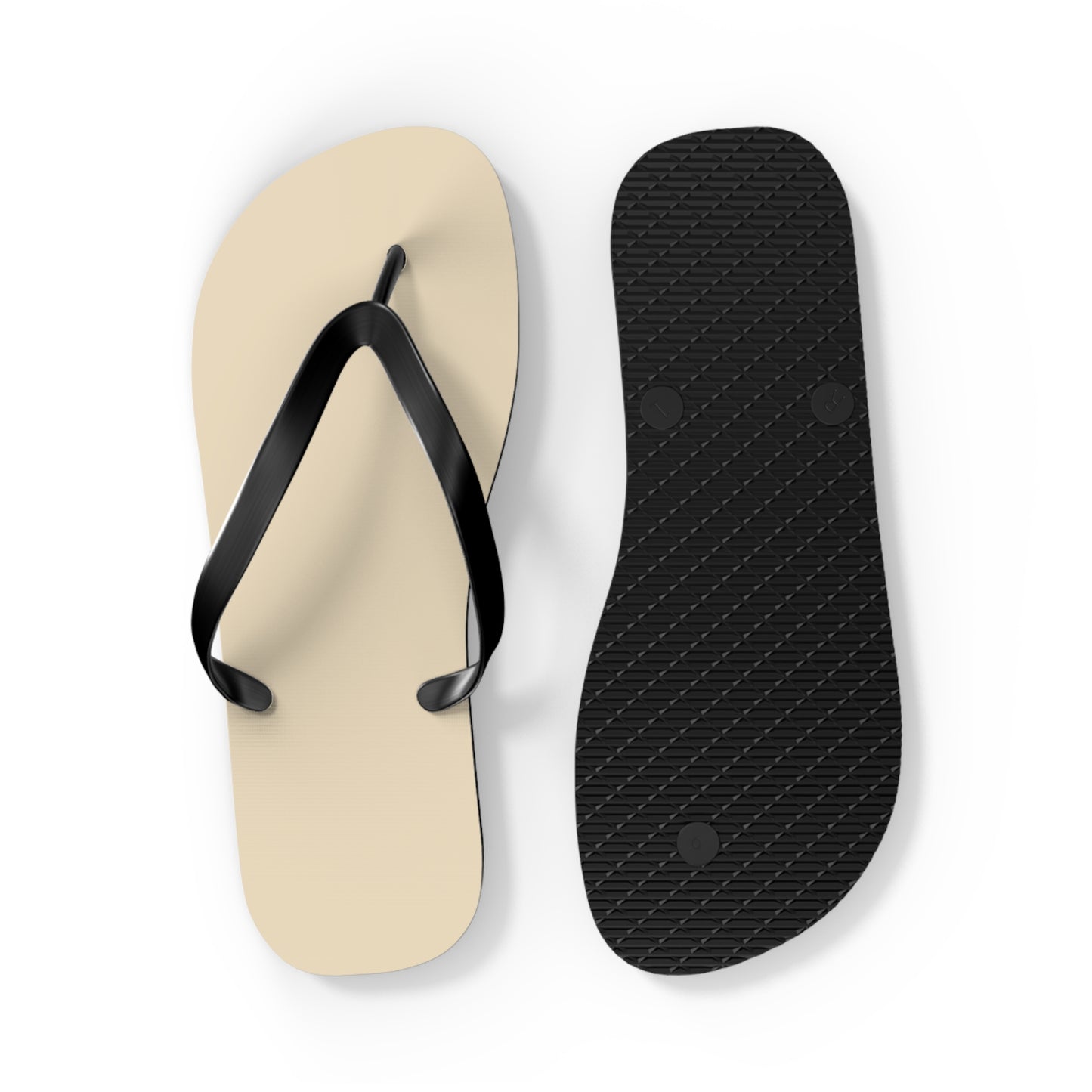 True Holiday Ivory Lustre Yellow Solids Flip Flops
