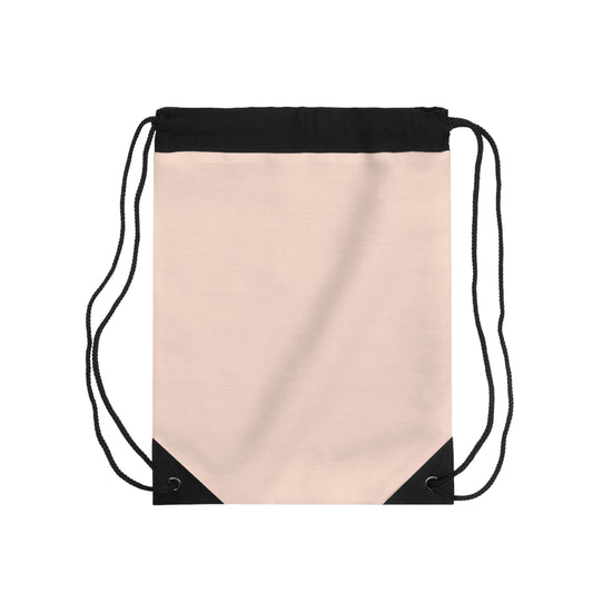 True Holiday Sunlit Coral Orange Solids Drawstring Bag