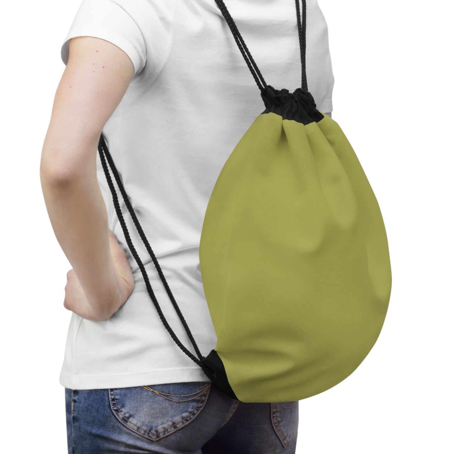 True Holiday Perennial Green Solids Drawstring Bag