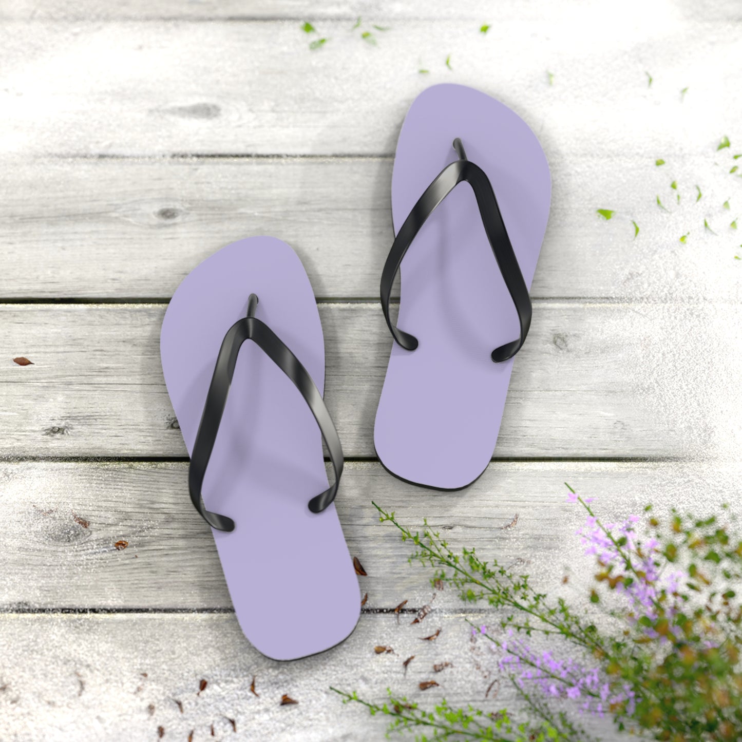 True Holiday Heather Plum Purple Solids Flip Flops