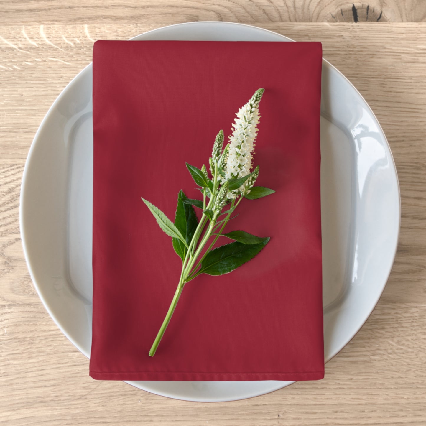 True Holiday Candy Cane Red Solids Napkins
