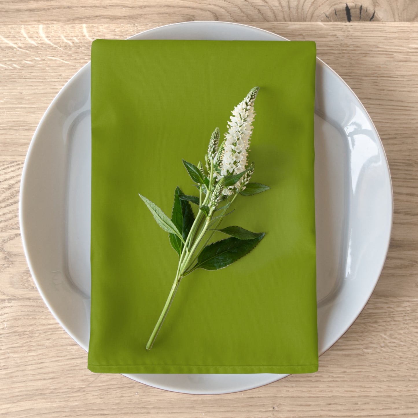 True Holiday Iguana Green Solids Napkins