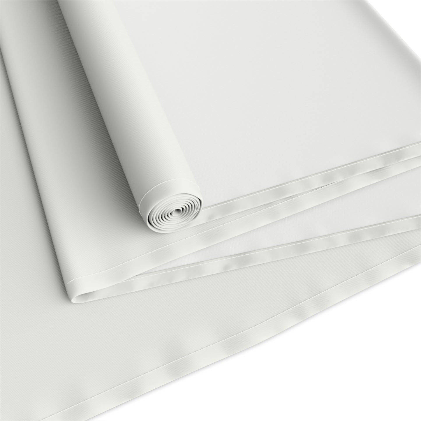 True Holiday White Heron White Solids Table Runner