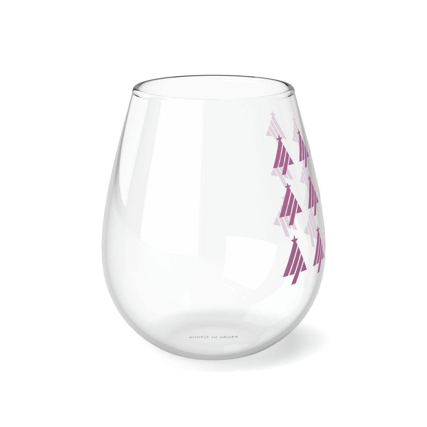 True Holiday Spring Azalea Red Solids 11.75oz Stemless Wine Glass