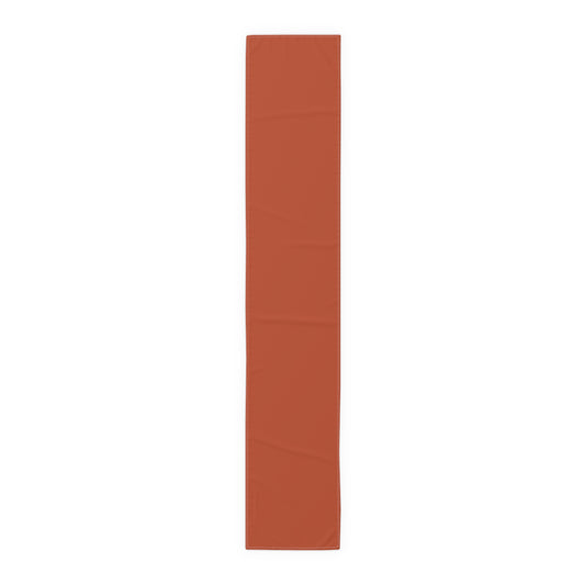 True Holiday Fireball Orange Solids Table Runner