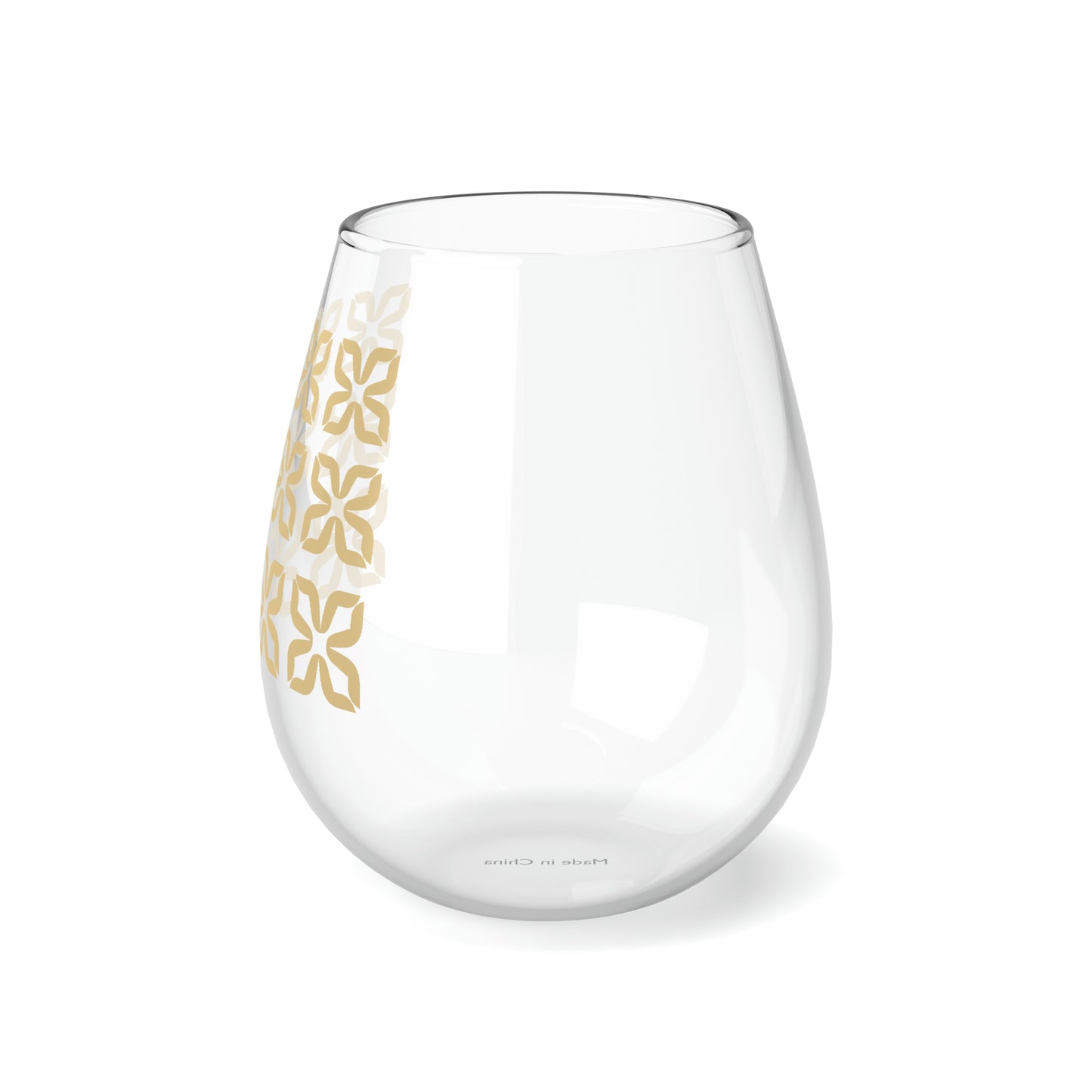 True Holiday Honeybee Solids 11.75oz Stemless Wine Glass
