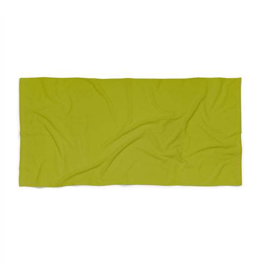 True Holiday Dark Lime Green Solids Beach & Pool Towel
