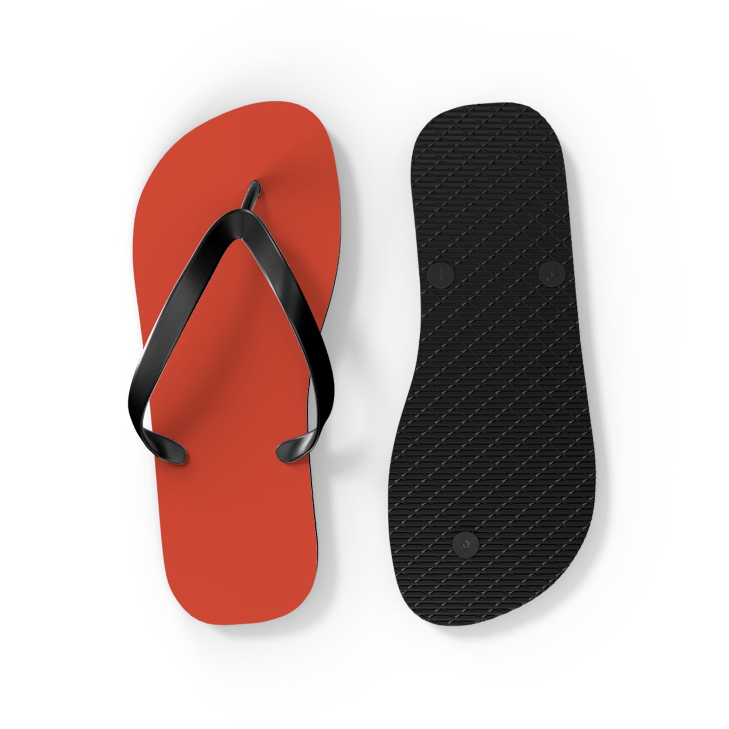 True Holiday Warm Comfort Orange Solids Flip Flops