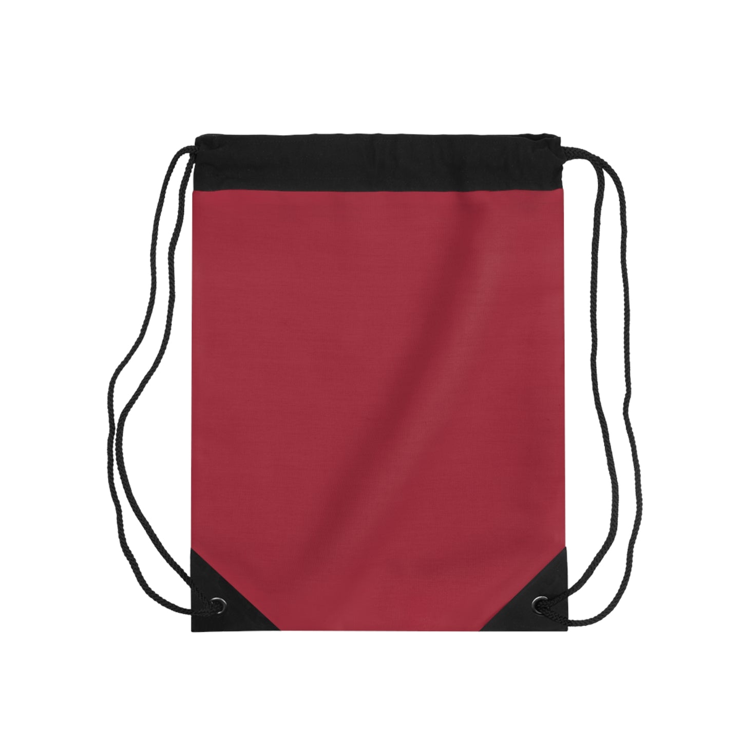 True Holiday Candy Cane Red Solids Drawstring Bag