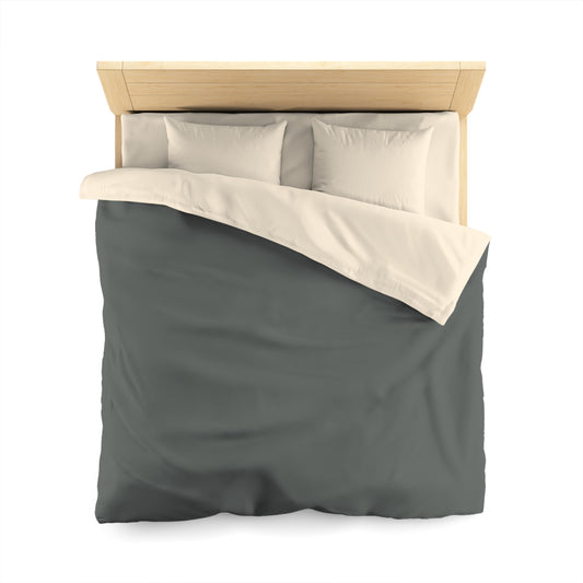 True Holiday Kitty Gray Gray Solids Duvet Cover
