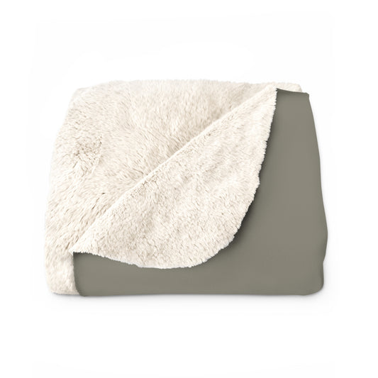 True Holiday Antique Pewter Green Solids Throw Blanket