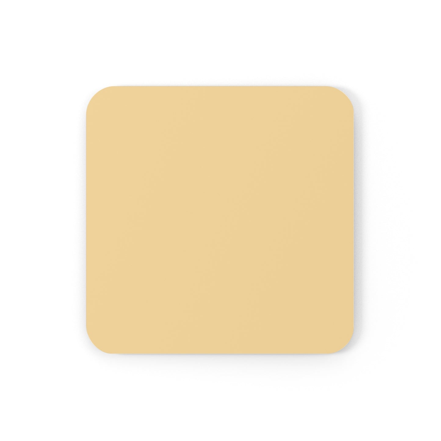 True Holiday Honeybee Yellow Solids Corkwood Coaster Set