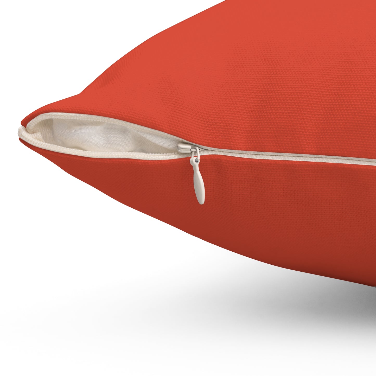 True Holiday Warm Comfort Orange Solids 20" Square Throw Pillow