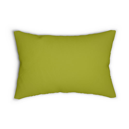 True Holiday Dark Lime Green Solids 20" x 14" Rectangular Throw Pillow
