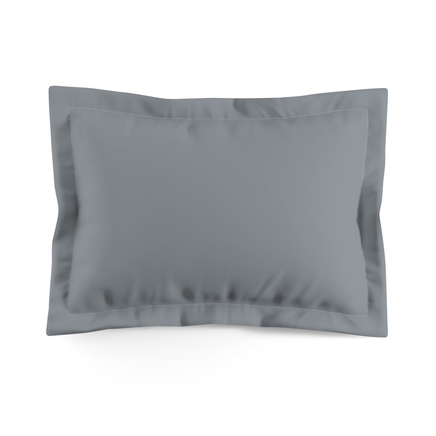 True Holiday Gray Cardigan Gray Solids Microfiber Pillow Sham