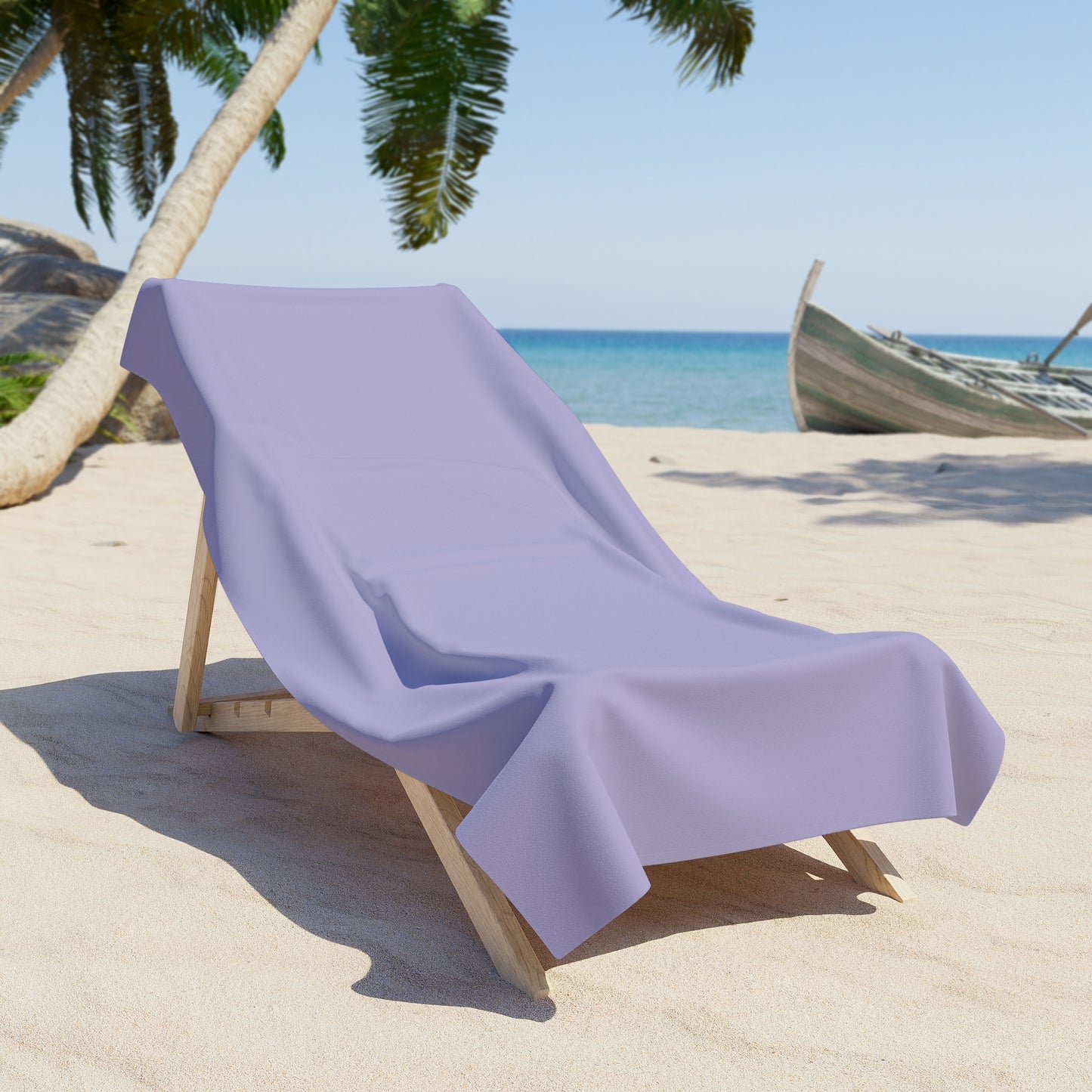 True Holiday Heather Plum Purple Solids Beach & Pool Towel