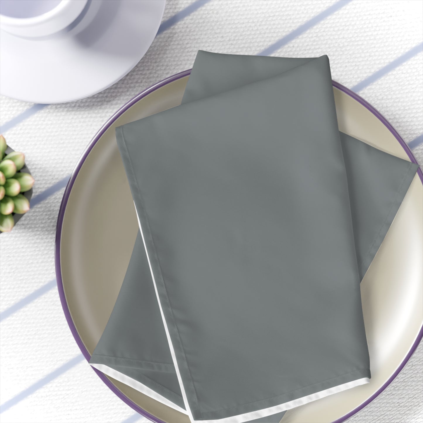 True Holiday Shaker Gray Gray Solids Napkins