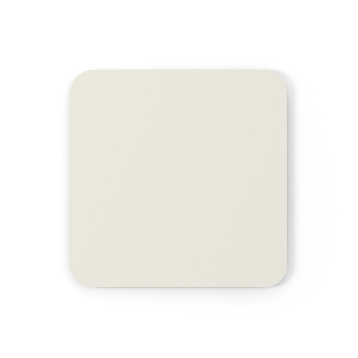 True Holiday Swiss Coffee White Solids Corkwood Coaster Set