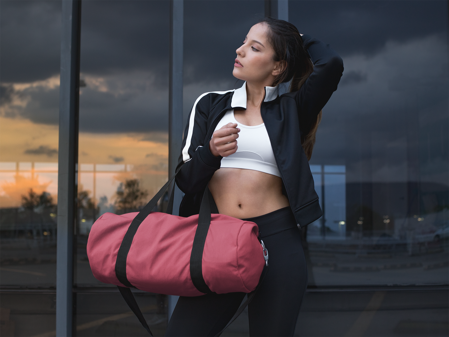 True Holiday Candy Cane Red Solids Duffel Bag