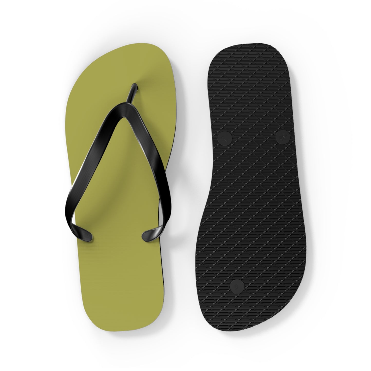 True Holiday Perennial Green Solids Flip Flops