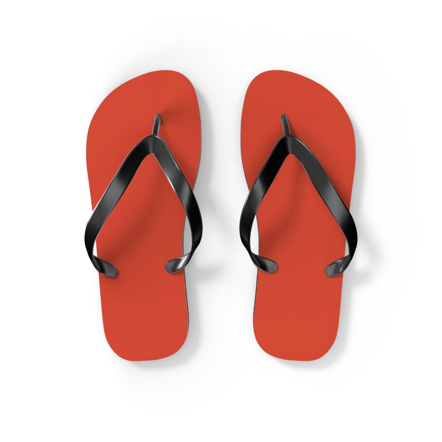 True Holiday Warm Comfort Orange Solids Flip Flops