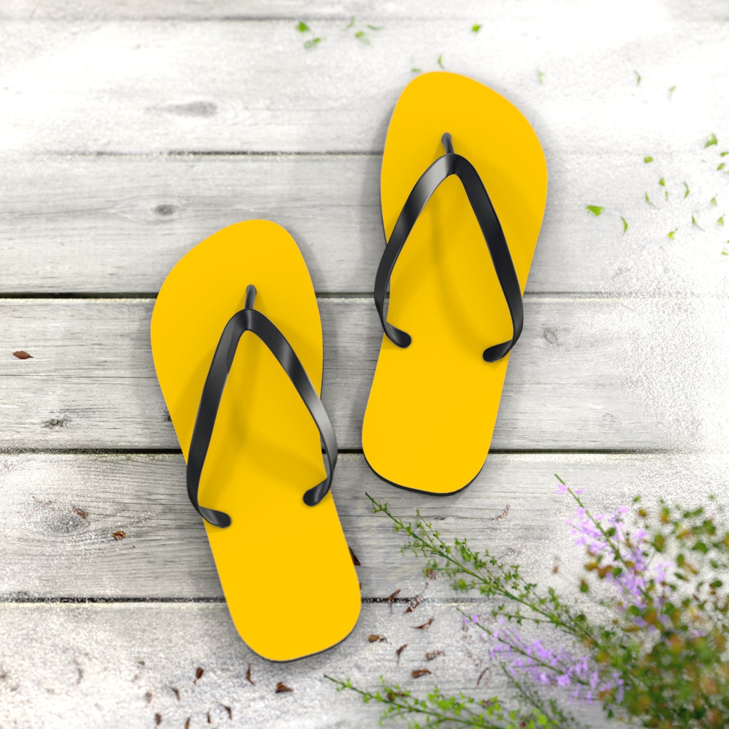 True Holiday Sun Kissed Yellow Solids Flip Flops