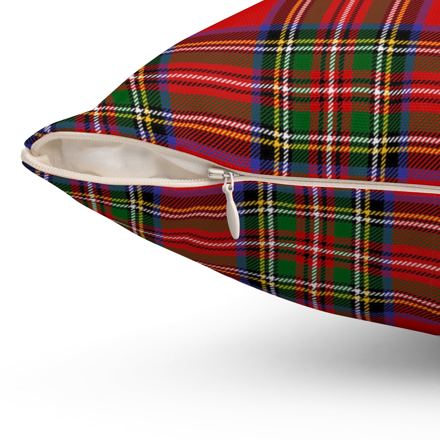 True Holiday Royal Stewart Tartan Plaid 20" Square Throw Pillow