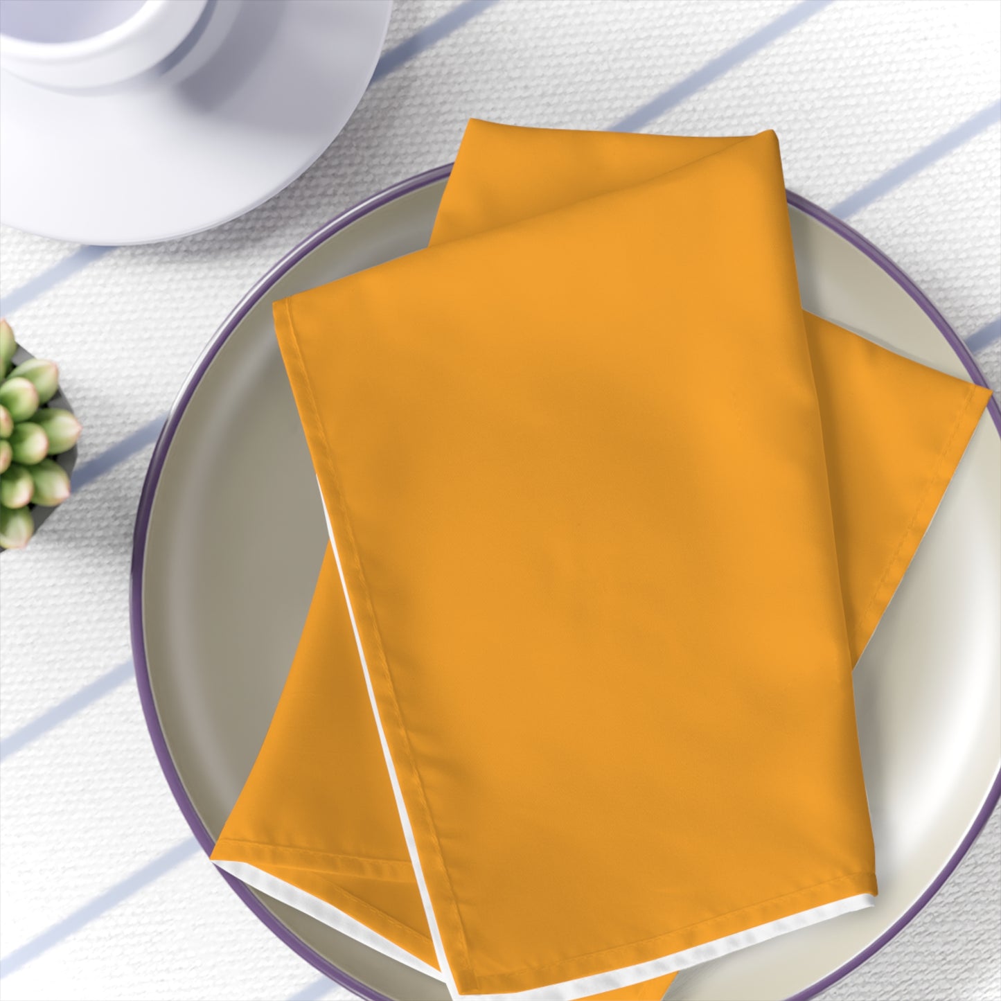 True Holiday Citrus Blast Yellow Solids Napkins