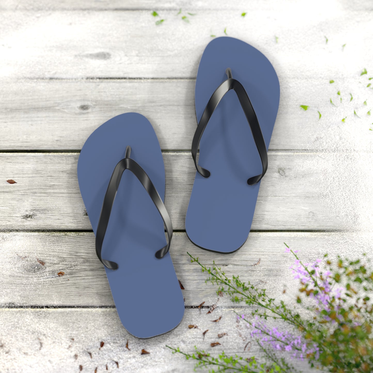 True Holiday Blue Nova Blue Solids Flip Flops