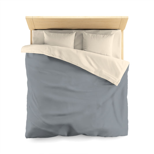 True Holiday Gray Cardigan Gray Solids Duvet Cover