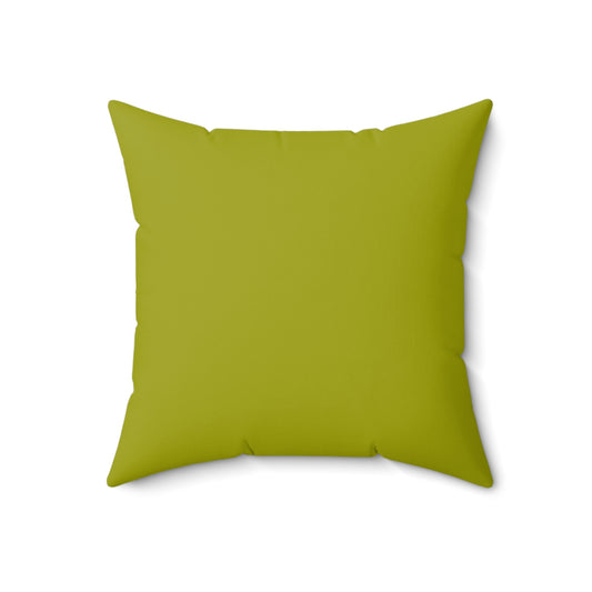 True Holiday Dark Lime Green Solids 18" Square Throw Pillow
