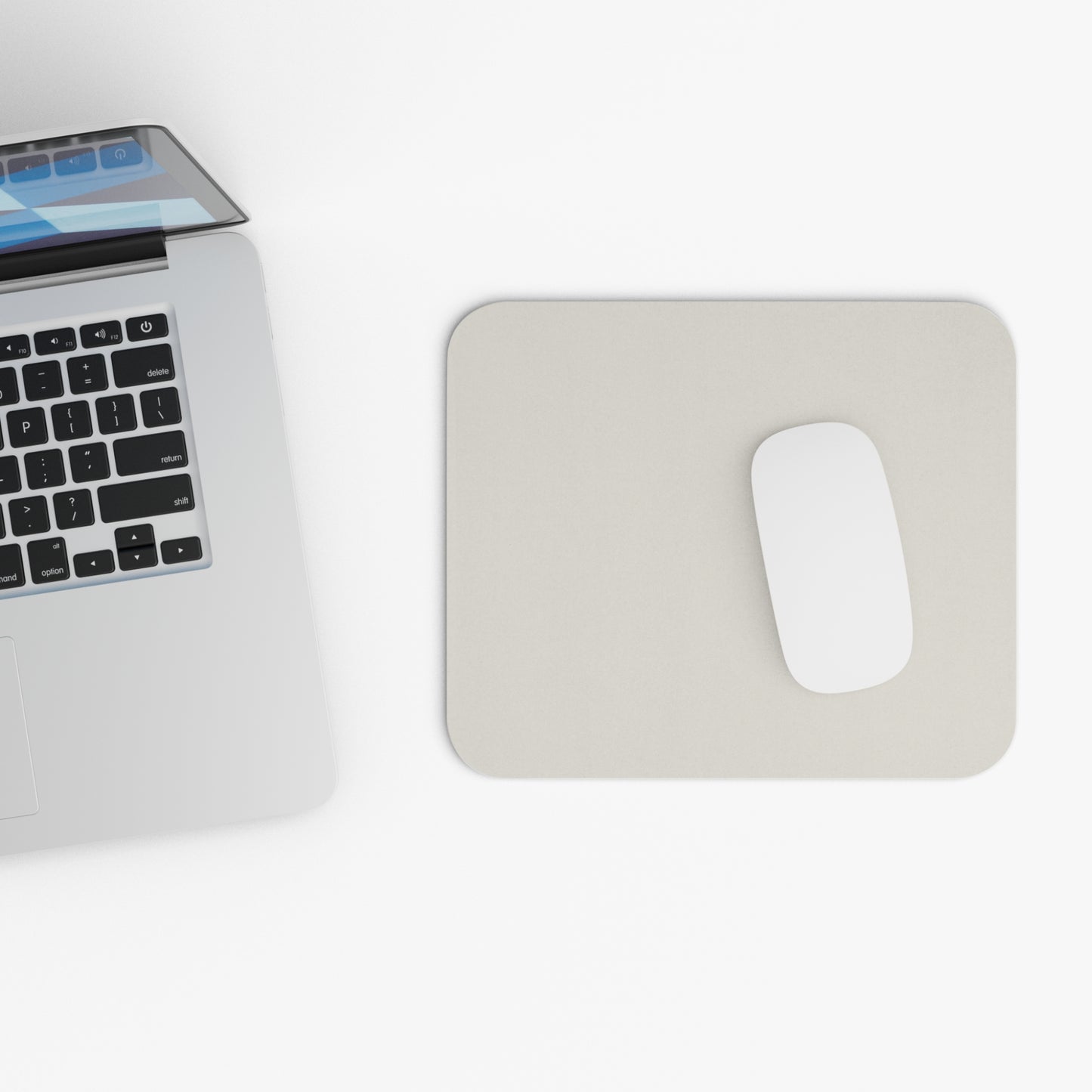 True Holiday White Dove White Solids Mouse Pad