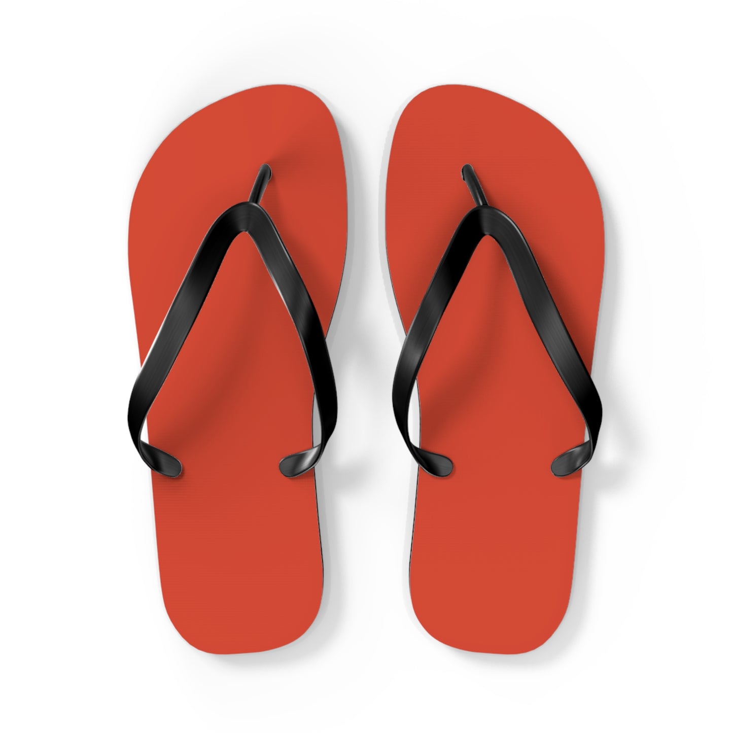 True Holiday Warm Comfort Orange Solids Flip Flops