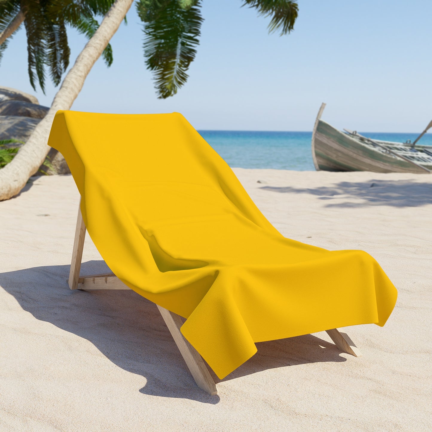 True Holiday Sun Kissed Yellow Solids Beach & Pool Towel
