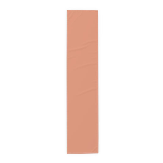 True Holiday Coral Spice Orange Solids Table Runner