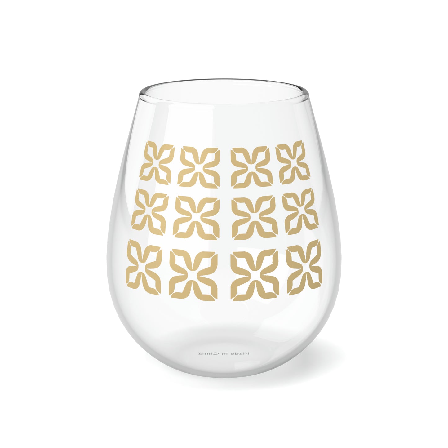 True Holiday Honeybee Solids 11.75oz Stemless Wine Glass