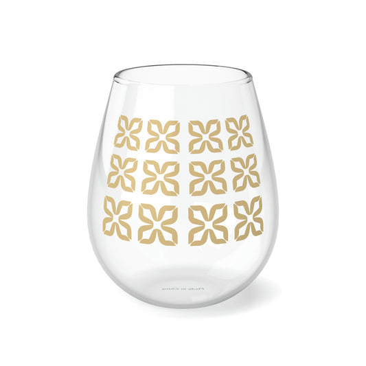 True Holiday Honeybee Solids 11.75oz Stemless Wine Glass