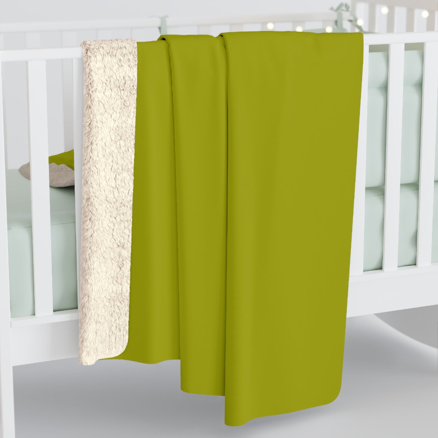 True Holiday Dark Lime Green Solids Throw Blanket