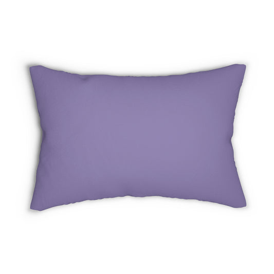 True Holiday Charmed Violet Purple Solids 20" x 14" Rectangular Throw Pillow