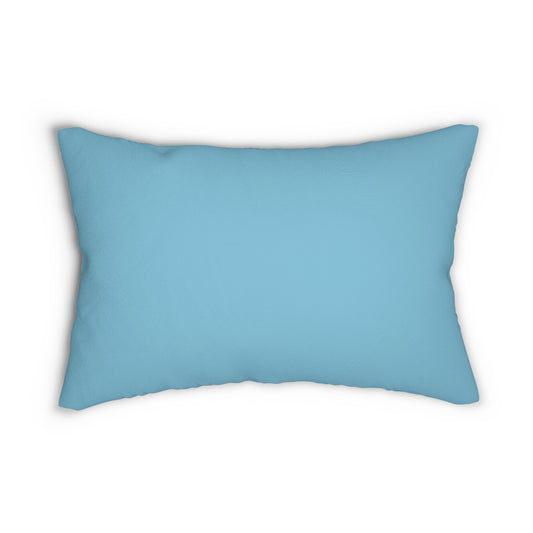 True Holiday Aquarium Blue Blue Solids 20" x 14" Rectangular Throw Pillow